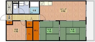 サンプラザ新石切の物件間取画像